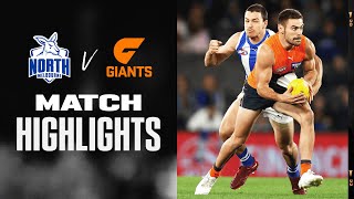 North Melbourne v GWS Giants Highlights  Round 13 2022  AFL [upl. by Mot939]