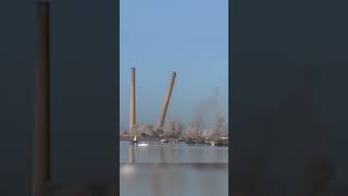 4 chimneys demo at the same time [upl. by Snej]