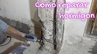 Como reparar PILARES y VIGAS de Hormigón [upl. by Web]