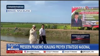 Presiden RI Prabowo Kunjungi Proyek Strategis Nasional Di Merauke Papua Selatan 1000 Pengamanan [upl. by Ayomat]