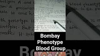 Bombay phenotype blood group  genetics class12biology neetbiology shortsfeed shorts [upl. by Akcinehs714]