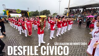 DESFILE CÍVICO  SÃO JOAQUIM DO MONTE 2024  parte 01 [upl. by Aninahs598]