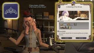 QQ  FFXIV  Goldsmith lvl 20  A Melding Of Minds [upl. by Guillemette]