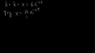 Particular solution of an ode exponential function [upl. by Earl575]