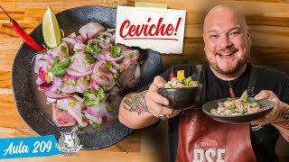 O MELHOR CEVICHE DO YOUTUBE  Como fazer Ceviche Peruano  Cansei de Ser Chef  Aula 209 [upl. by Akym]