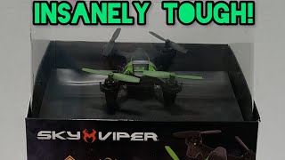 Worlds BEST BEGINNER DRONE Sky Viper Dash Micro Drone ReviewFlight [upl. by Atrice191]