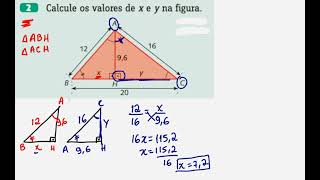 2 Calcule o valor de x e y na figura [upl. by Rotce]