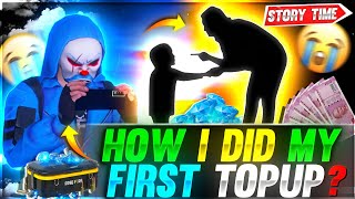 HOW I DID MY FIRST TOPUP IN FF🔥⚡⚡ FREE FIRE STORY TIME  Garena Free fire [upl. by Norvil]