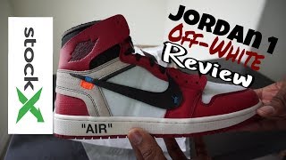 JORDAN 1 OFF WHITE UNBOXING  REVIEW  STOCKX UNBOXING [upl. by Abercromby]