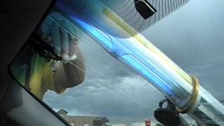 How to Repair a Long Crack in a Windshield by Crack Eraser [upl. by Attoynek]