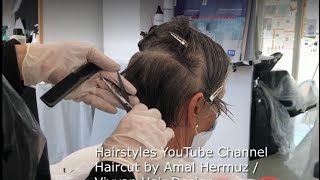 Kort kapsel voor vrouwen 2021  korte pixiekapsels  Pixie Haircutzelfstudie  TIPS  Amal Hermuz [upl. by Strage924]