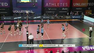 AU Pro Volleyball Game 4 Kelsie Payne with the Kill [upl. by Namwob92]