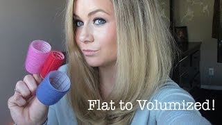 Volumized Hair using Velcro Rollers [upl. by Hegarty]