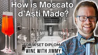 How is Moscato dAsti made For WSET Level 4 Diploma [upl. by Ahsas]