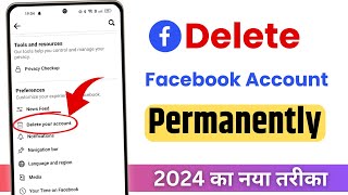 How to delete facebook account permanently 2024 [upl. by Htebsil103]