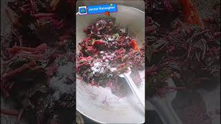 Laal saag bhaji💝 food foodie recipe cooking food [upl. by Leahcimed203]