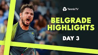 Cilic Faces Lehecka Fognini amp Wawrinka Also In Action  Belgrade 2024 Day 3 Highlights [upl. by Rotciv]