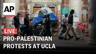 LIVE Police dismantle proPalestinian demonstrators’ encampment at UCLA [upl. by Eissahc380]