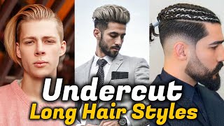 7 Undercut Long Hair Styles For Men 2024 Try These [upl. by Publus]