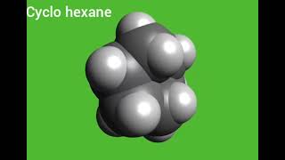 Cyclo hexane  3D structure organic molecules [upl. by Reilly976]