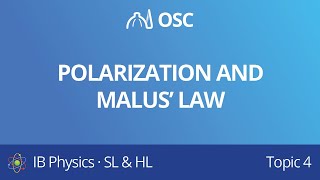 Polarisation and Malus’ law IB Physics SLHL [upl. by Noemi]