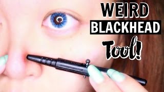 WEIRD BLACKHEAD TOOL REVIEW  GIVEAWAY [upl. by Devinne]