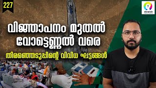 തിരഞ്ഞെടുപ്പിന്റെ വിവിധ ഘട്ടങ്ങൾ  What Are The Stages Of Indian Elections Lok Sabha Election 2024 [upl. by Ynnavoig]