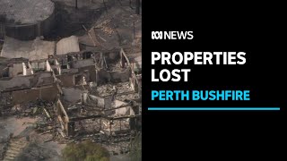 Perth Hills bushfire devastation as 56 homes lost to bushfire east of Perth  ABC News [upl. by Ledua]