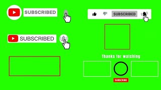 Creative Video idea  Animation Green Screen  Subscribe button  GScreePh [upl. by Alyl]