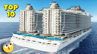 Los 10 CRUCEROS más GRANDES y ASOMBROSOS del MUNDO en 2024😮 [upl. by Ahsitauq]