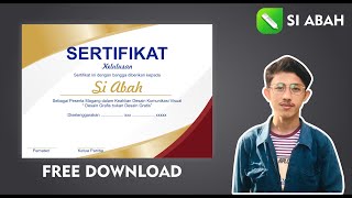 TUTORIAL CORELDRAW l TUTORIAL MEMBUAT SERTIFIKAT 4 [upl. by Domenech]