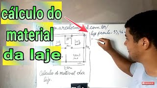 COMO CALCULAR O MATERIAL COMPLETO PARA FAZER UMA LAJE [upl. by Nnyleahs]