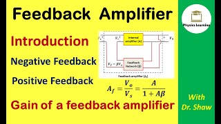 Introduction to feedback amplifier Gain of feedback amplifier  feedback amplifier [upl. by Eiramrefinnej]