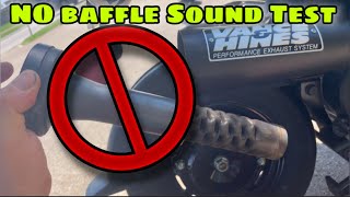 NAVI Vance amp Hines WITHOUT the Baffle Silencer sound test [upl. by Belac828]