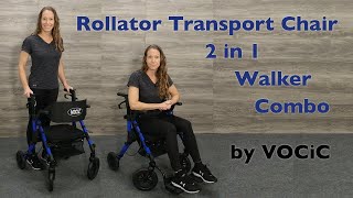 VOCiC Rollator Walker Transport Chair 2in1  Mothers Day SALE on NOW [upl. by Neeluqcaj597]