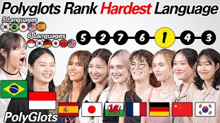 2 Polyglots Ranking 9 Languages Which Language is hardest [upl. by Carmel731]