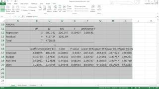 Excel Regression Analysis through the Toolpak [upl. by Wilkinson]