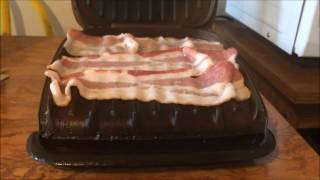 Frying Bacon on a Standard Foreman Grill ASMR EDITION [upl. by Michon]