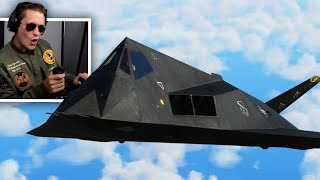 FLYING THE F117 NIGHTHAWK First Stealth Jet  Microsoft Flight Simulator [upl. by Hamforrd172]