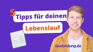 5 Tipps für den Lebenslauf [upl. by East]