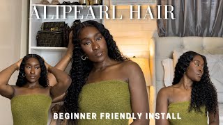 Beginner Friendly EASY Wig Install  Alipearl Deep Wave HD Lace Perfect Summer  Vacation Hair 🌴 [upl. by Nonnahsal]