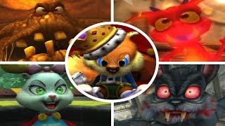 Conker Live amp Reloaded  All Bosses  Cutscenes [upl. by Bar756]