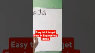 How to get pass mark in engineering mathsEasy trick to get pass mark in engineering maths 1 [upl. by Eylrahc]