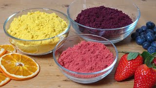 DIY dried fruit powder for natural food flavouring and coloring  relaxing cooking video [upl. by Chalmers]