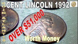 1992 Penny Value How Much Is It Worth Today in 2024 OVER 51000 [upl. by Adnavoj]