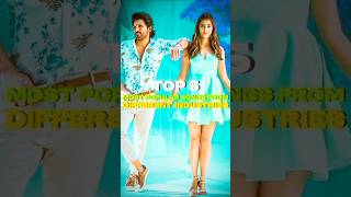 Top 5 Most Popular Songs From Different Film Industry  Buttaboma  Rowdy Baby shorts trendingnow [upl. by Ydnelg]