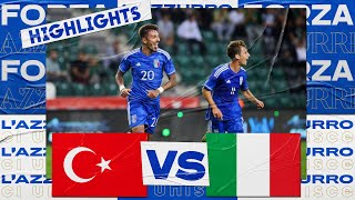 Highlights TurchiaItalia 02  Under 21  Qualificazioni U21 EURO 2025 [upl. by Levania]