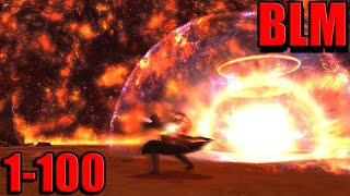 FFXIV Dawntrail ThaumaturgeBlack Mage 1 to 100 Leveling Skills Guide [upl. by Kenwood]