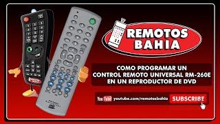 CÓMO PROGRAMAR UN CONTROL REMOTO UNIVERSAL RM230E RM260E EN UN DVD [upl. by Lertsek]