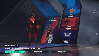 NBA2K25 BEST and RARE 2way Slashing shot Creator sf [upl. by Henrion]